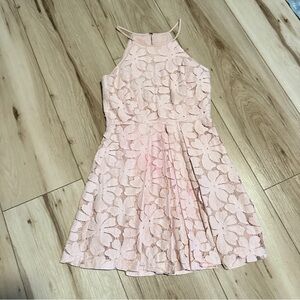 BCBG Generation floral lace side zip fully lined dress